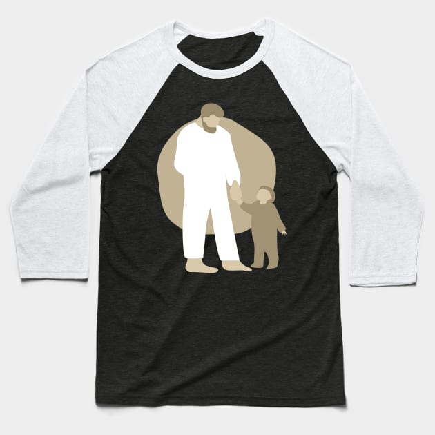 Father and Child Best Friends Baseball T-Shirt by 3nityONE